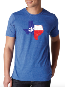 Texas State Paws T-shirt